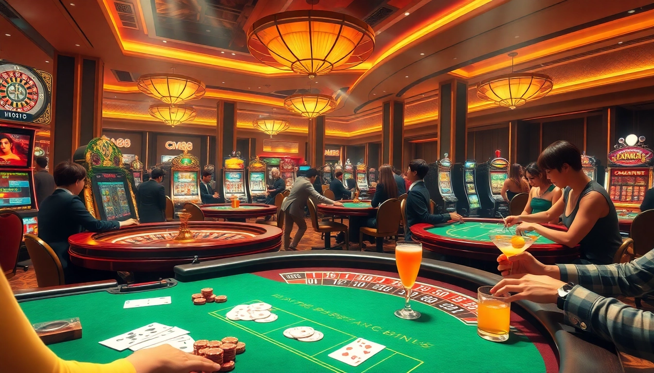 Experience the thrill of winning strategies at CM88 casino with engaging gameplay in a vibrant setting.
