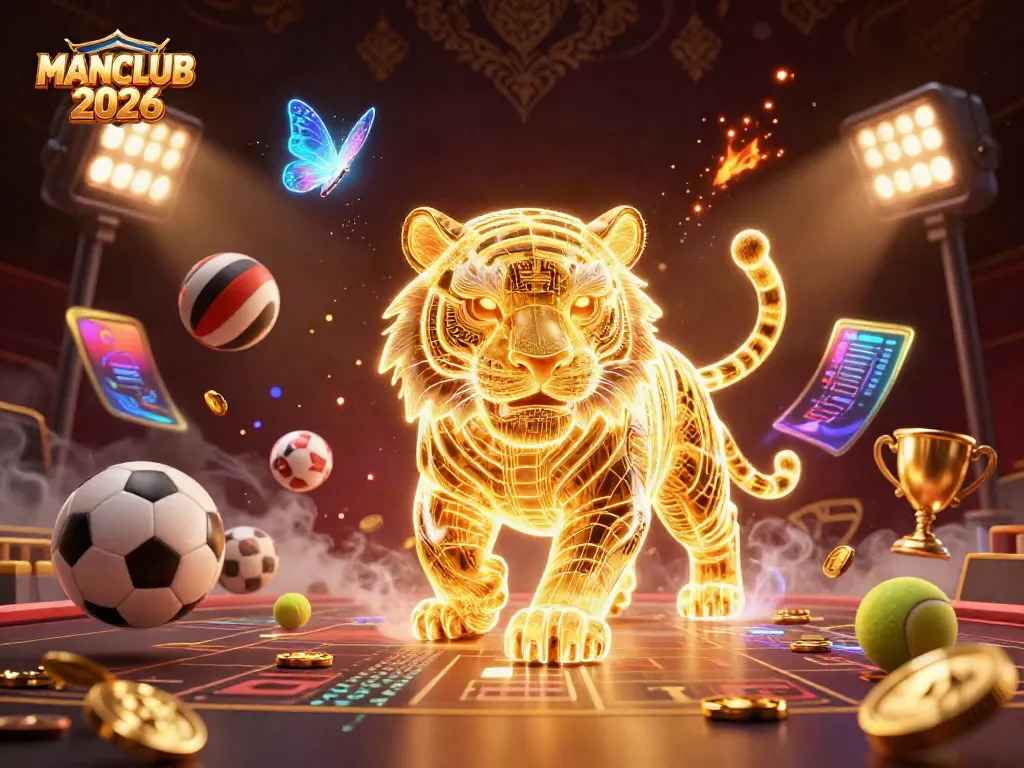 Engage in exhilarating gameplay at MANCLUB 2026, featuring an enchanting digital casino landscape.