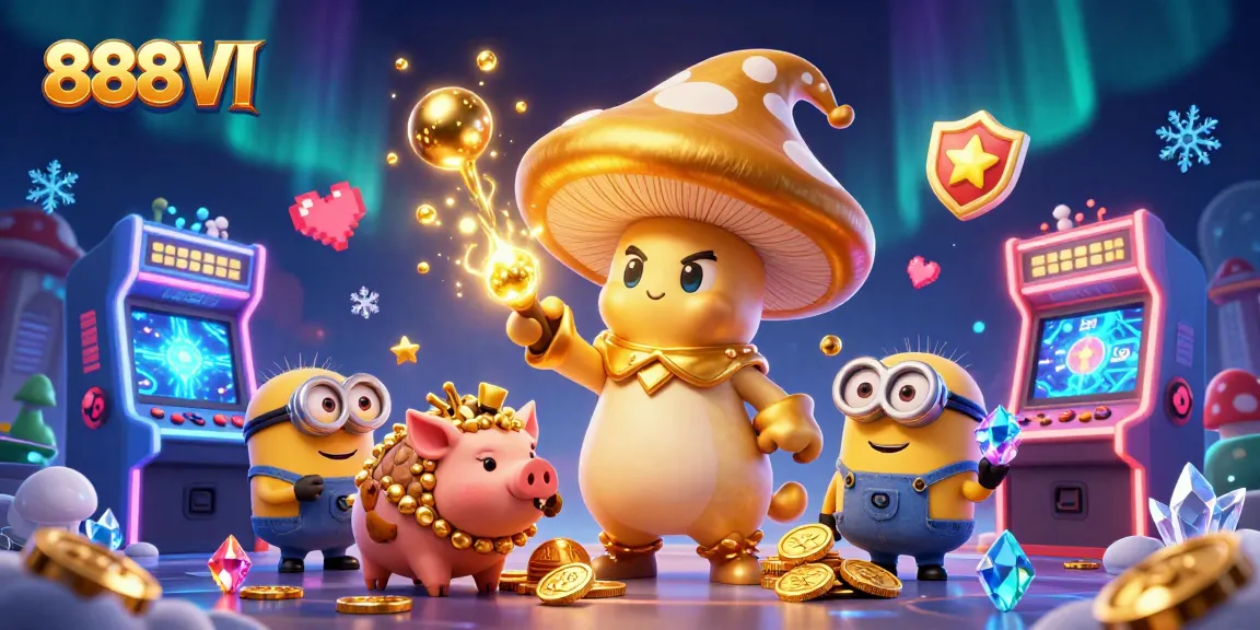 Experience thrilling casino gameplay with 888VI's treasure-filled magical world and vibrant colors.
