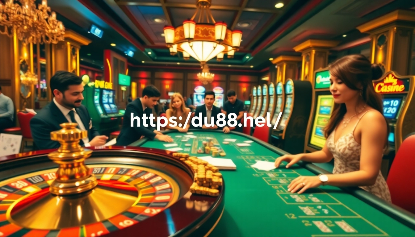 Engage with thrilling casino gaming at https://du88.help/, featuring roulette and poker action.