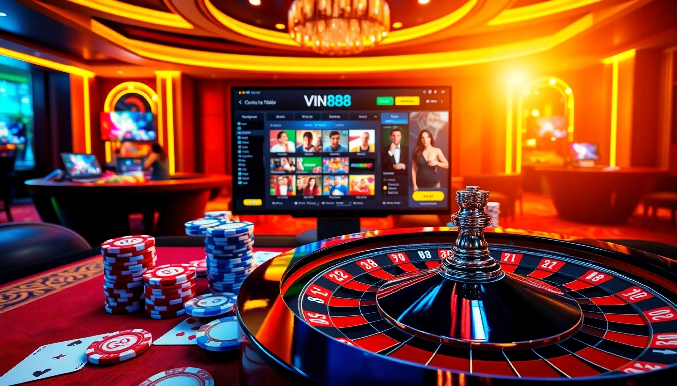 Engaging players experience thrilling casino action at https://vin88ac.com/ with roulette, cards, and vibrant ambiance.