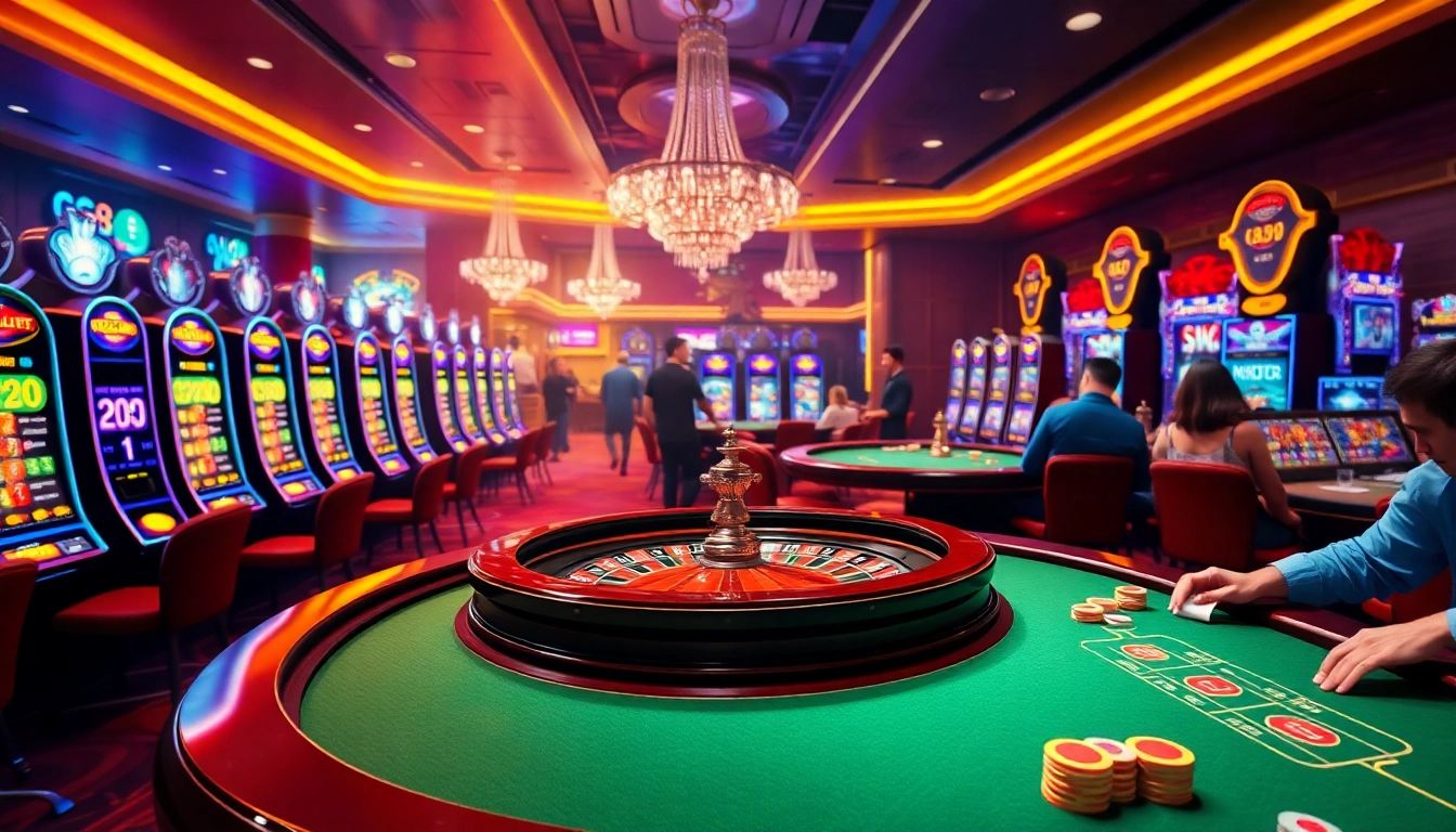 Exciting gameplay scene at trang chủ gg88, featuring a roulette table and colorful betting chips.
